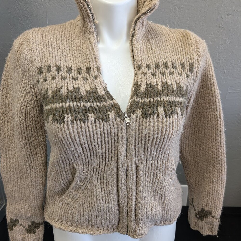 Abercrombie & Fitch 100% Wool Zip Up Hoodie Jacket Girls Youth Large